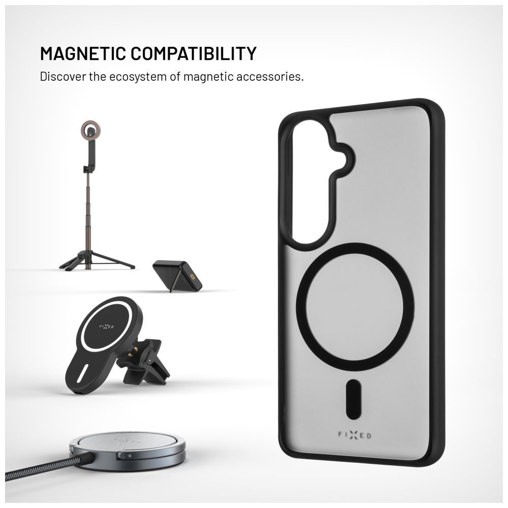 FIXED MagMisty telefontok Samsung Galaxy S26 készülékhez, fekete FIXED MagMisty telefontok Samsung Galaxy S26 készülékhez, fekete