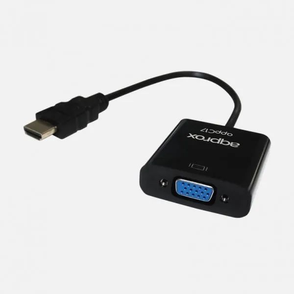 Approx APPC17 HDMI to VGA + audio adapter Black Approx APPC17 HDMI to VGA + audio adapter Black