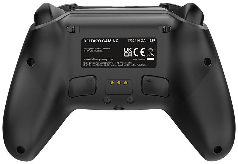 Deltaco Wireless PS5 Pro Gamepad Black Deltaco Wireless PS5 Pro Gamepad Black