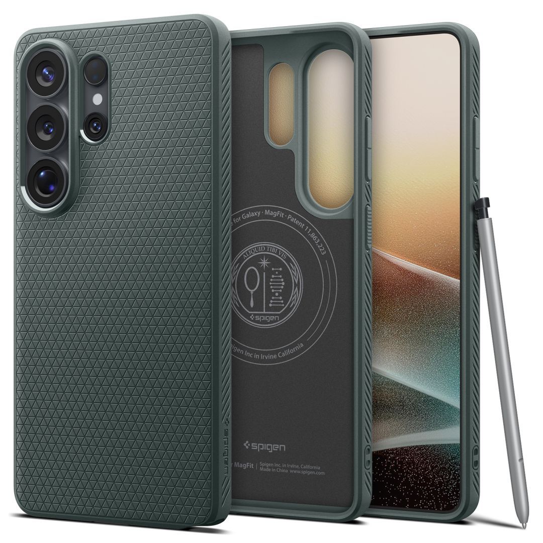 Spigen Liquid Air MagSafe case for Samsung Galaxy S26 Ultra Abyss Green