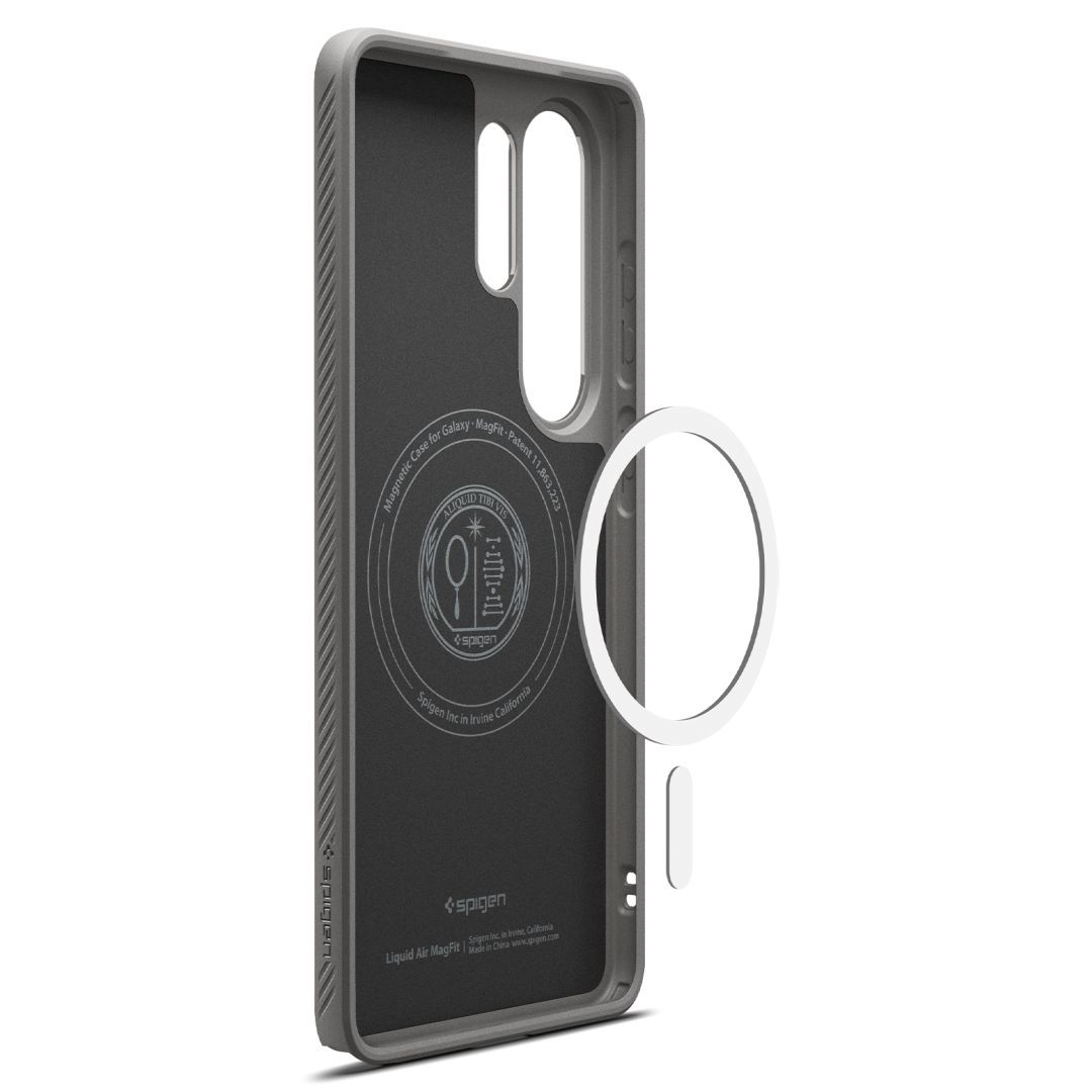 Spigen Liquid Air MagSafe case for Samsung Galaxy S26 Ultra Marble Gray