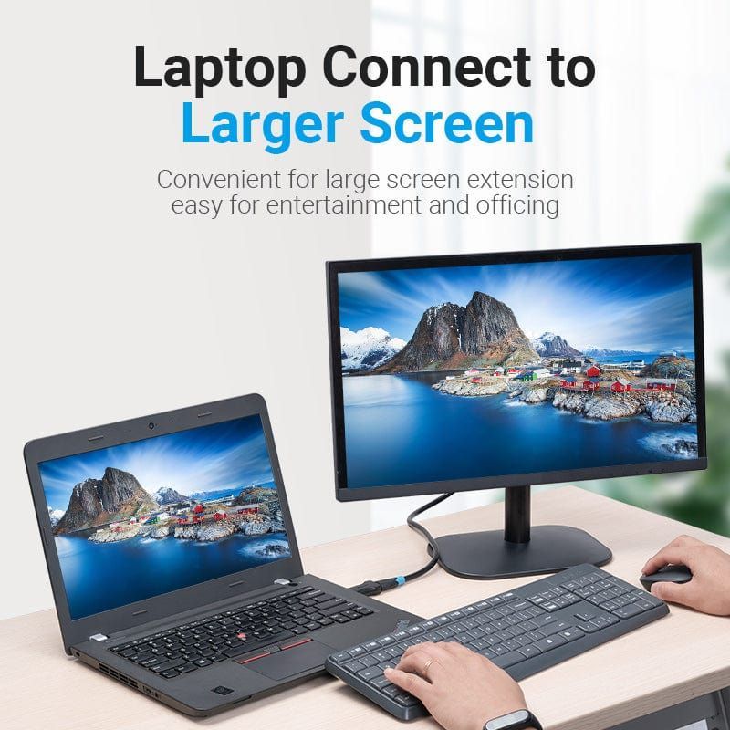 Vention DisplayPort Male to HDMI Female Adapter Black