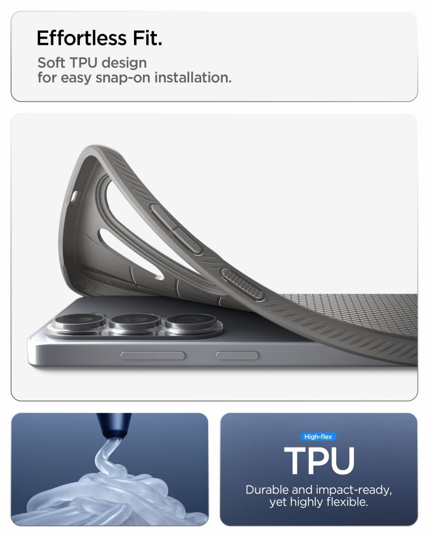 Spigen Liquid Air case for Samsung Galaxy S26 Ultra Marble Gray