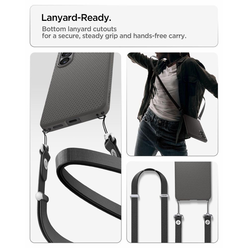 Spigen Liquid Air case for Samsung Galaxy S26+ Marble Gray