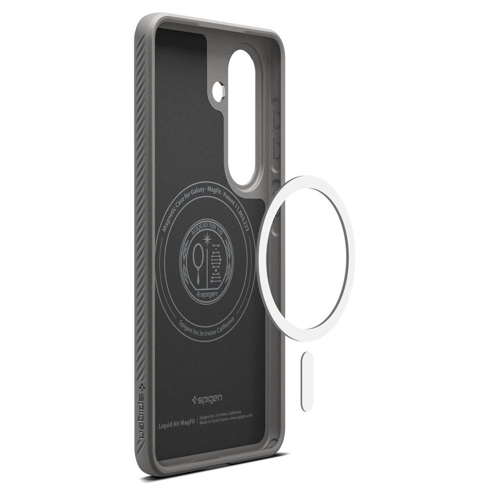 Spigen Liquid Air MagSafe case for Samsung Galaxy S26+ Marble Gray