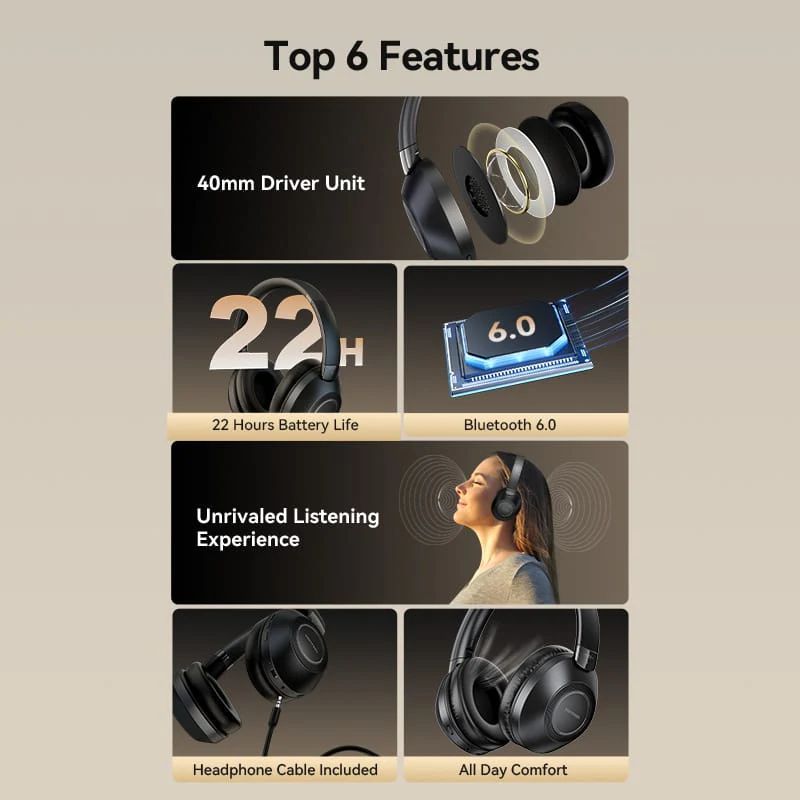 Vention SoundMate Wireless On-Ear Bluetooth Headset Black Vention SoundMate Wireless On-Ear Bluetooth Headset Black