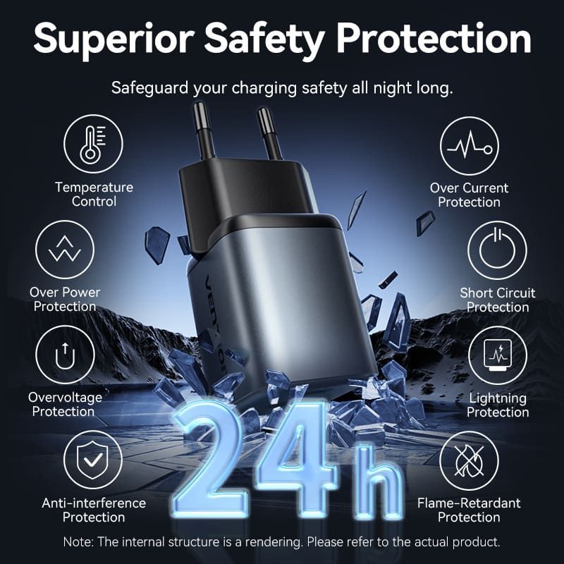 Vention 2-Port USB Charger Grey