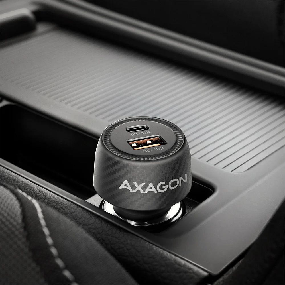 AXAGON PWC-PQ48 PD3.0 & QC4+ 2xOUTPUTS car charger 48W Black AXAGON PWC-PQ48 PD3.0 & QC4+ 2xOUTPUTS car charger 48W Black