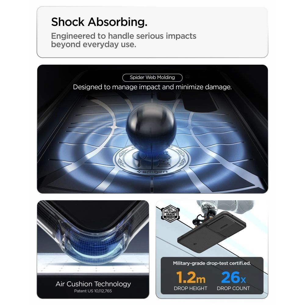 Spigen Optik Armor case for Samsung Galaxy S26 Ultra Black