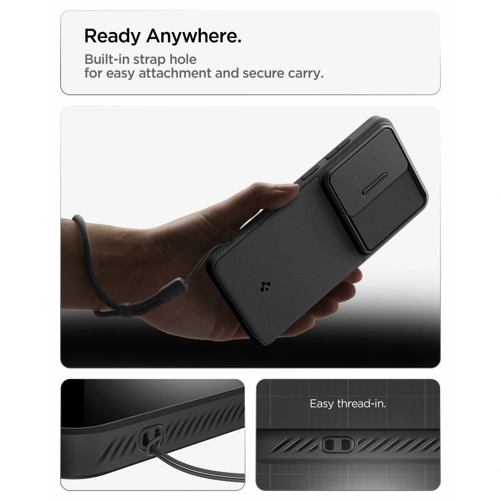 Spigen Optik Armor case for Samsung Galaxy S26 Ultra Black