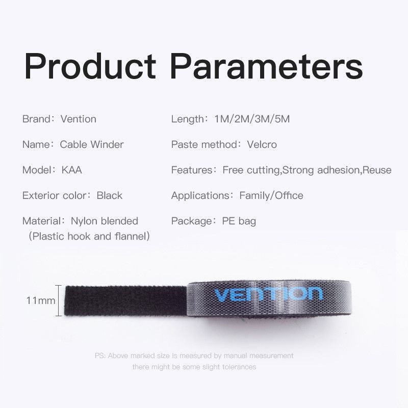 Vention Cable Tie 2m Black Vention Cable Tie 2m Black