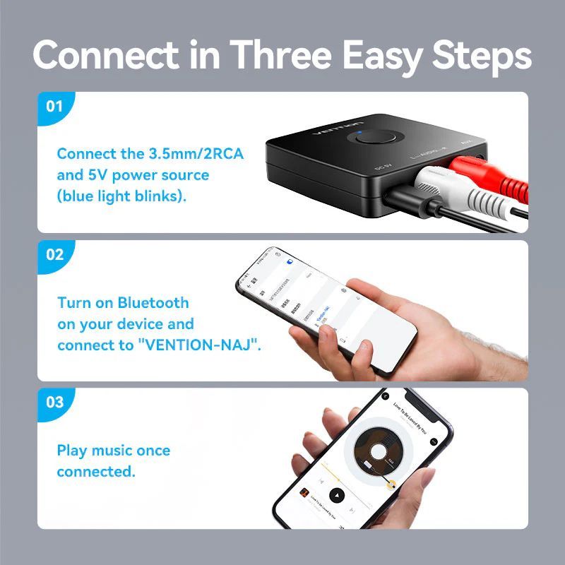 Vention Bluetooth Audio Receiver Vention Bluetooth Audio Receiver