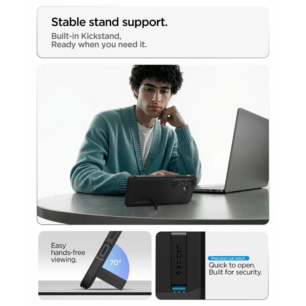 Spigen Tough Armor MagSafe case for Samsung Galaxy S26+ Black