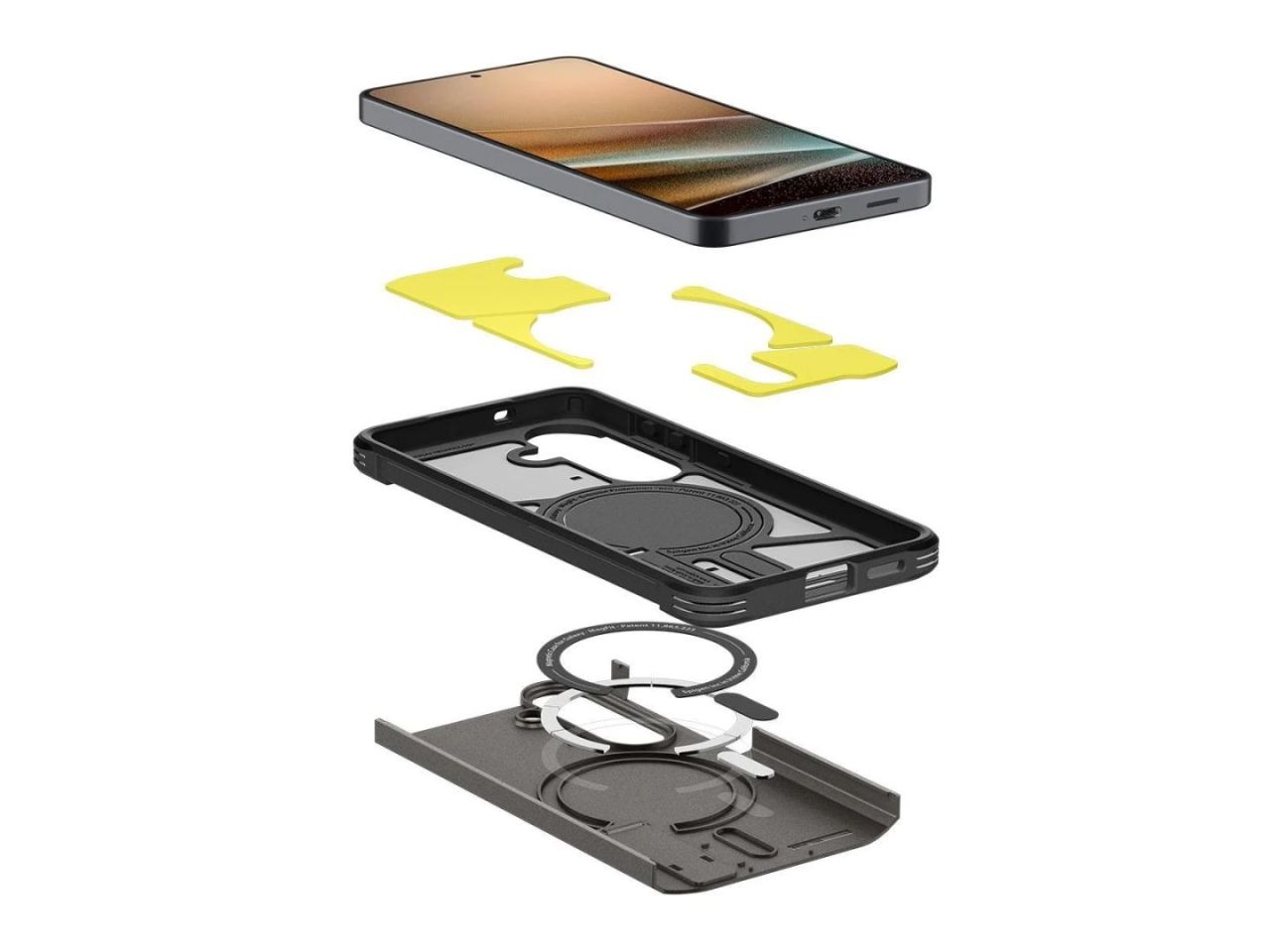 Spigen Tough Armor MagSafe case for Samsung Galaxy S26 Gunmetal