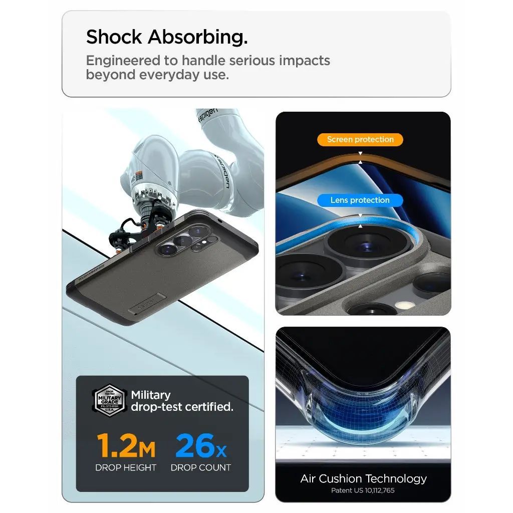 Spigen Tough Armor MagSafe case for Samsung Galaxy S26 Ultra Gunmetal