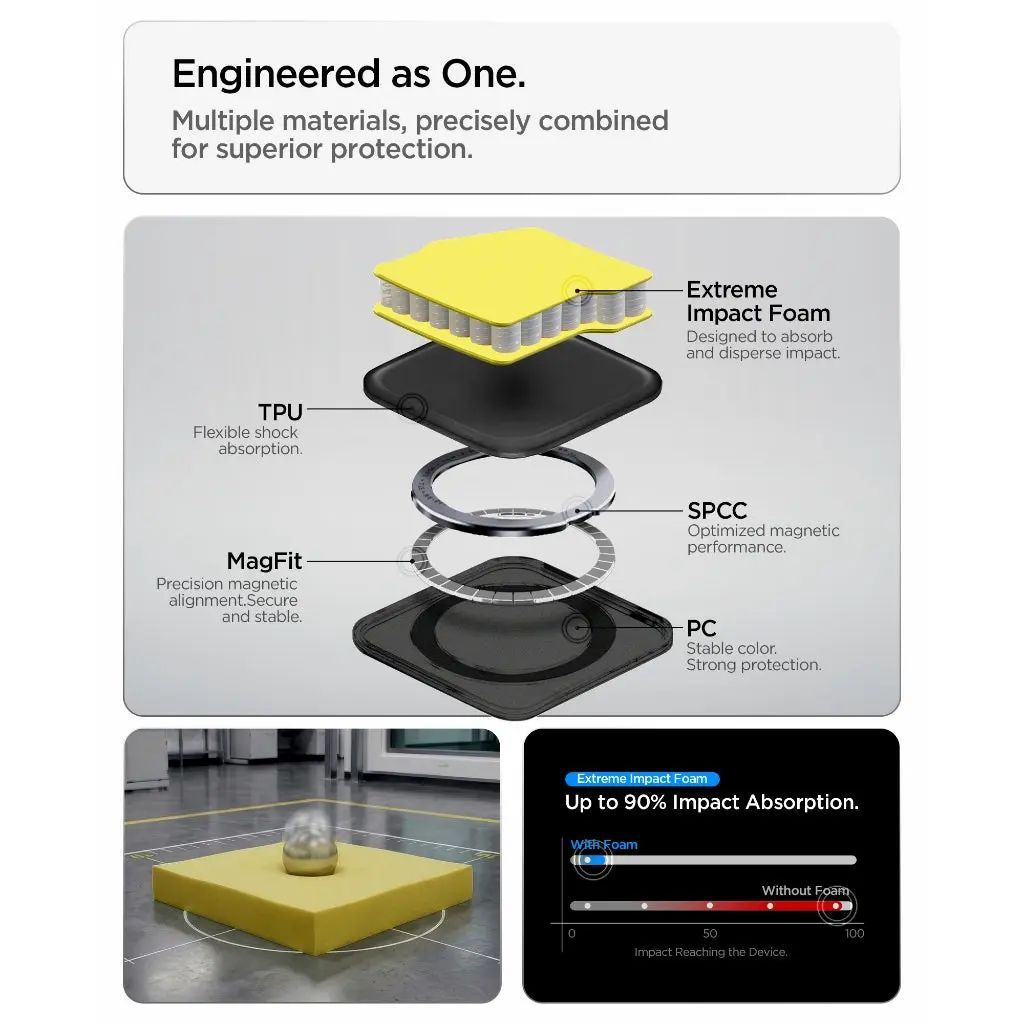 Spigen Tough Armor MagSafe case for Samsung Galaxy S26 Ultra Gunmetal