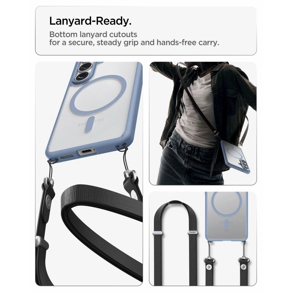 Spigen Ultra Hybrid MagSafe case for Samsung Galaxy S26+ Light Blue