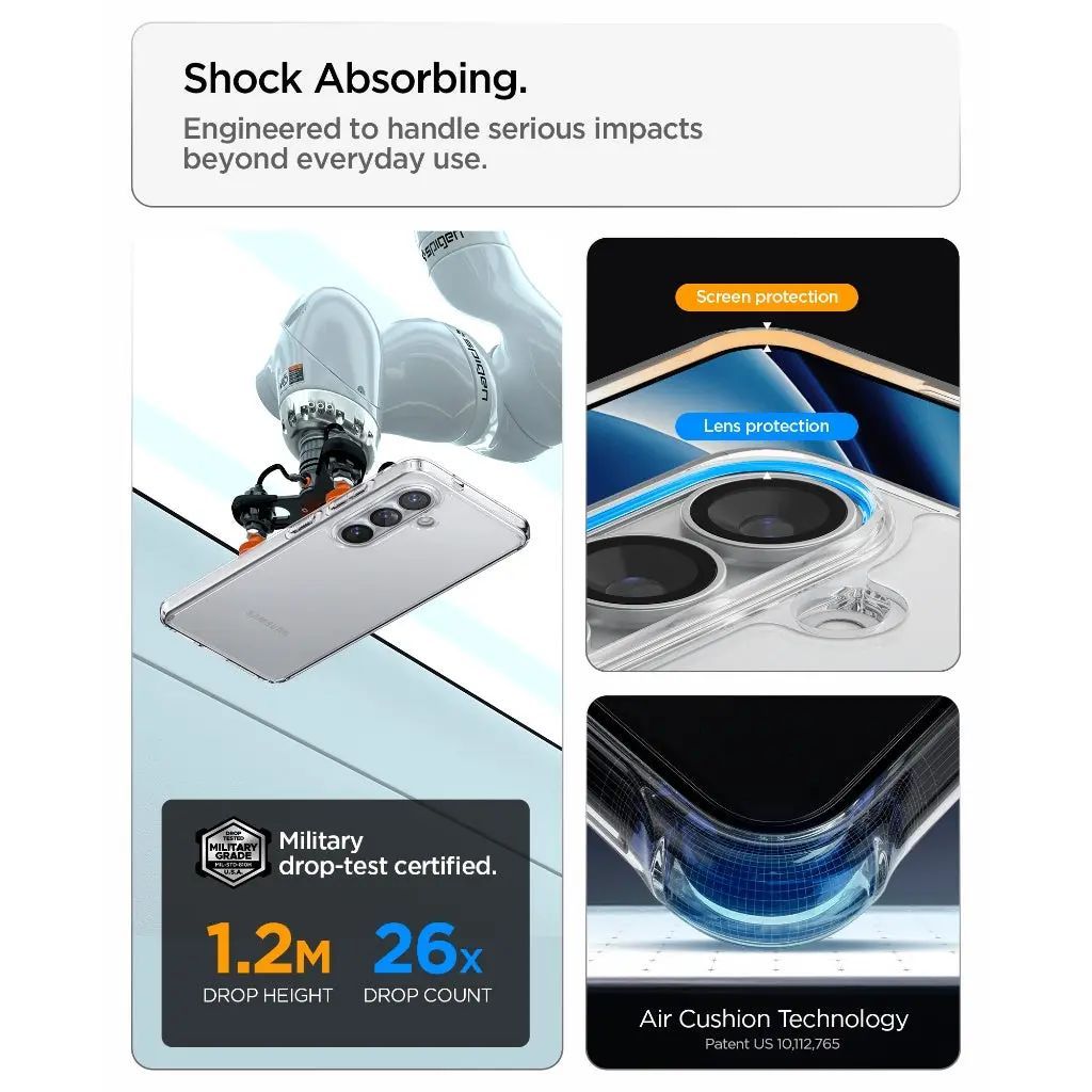 Spigen Ultra Hybrid case for Samsung Galaxy S26 Crystal Clear