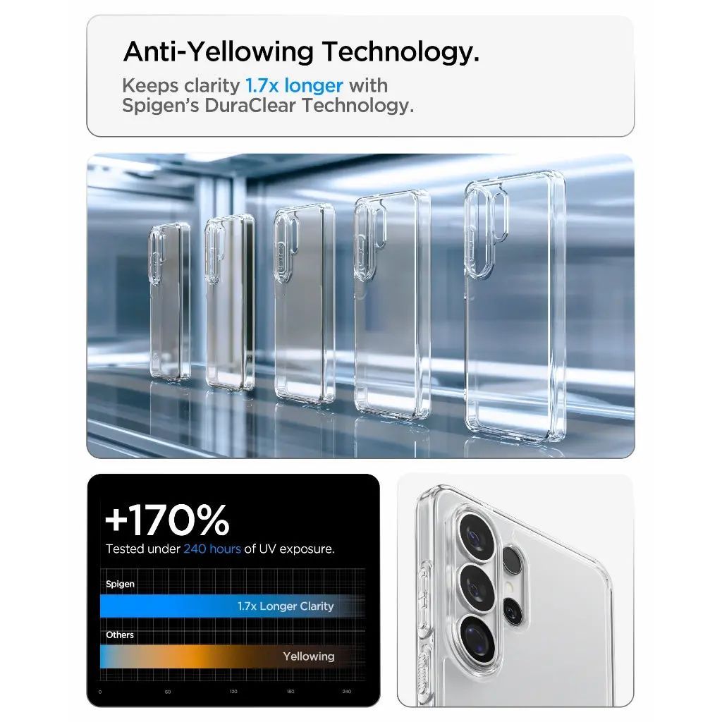 Spigen Ultra Hybrid case for Samsung Galaxy S26 Ultra Crystal Clear