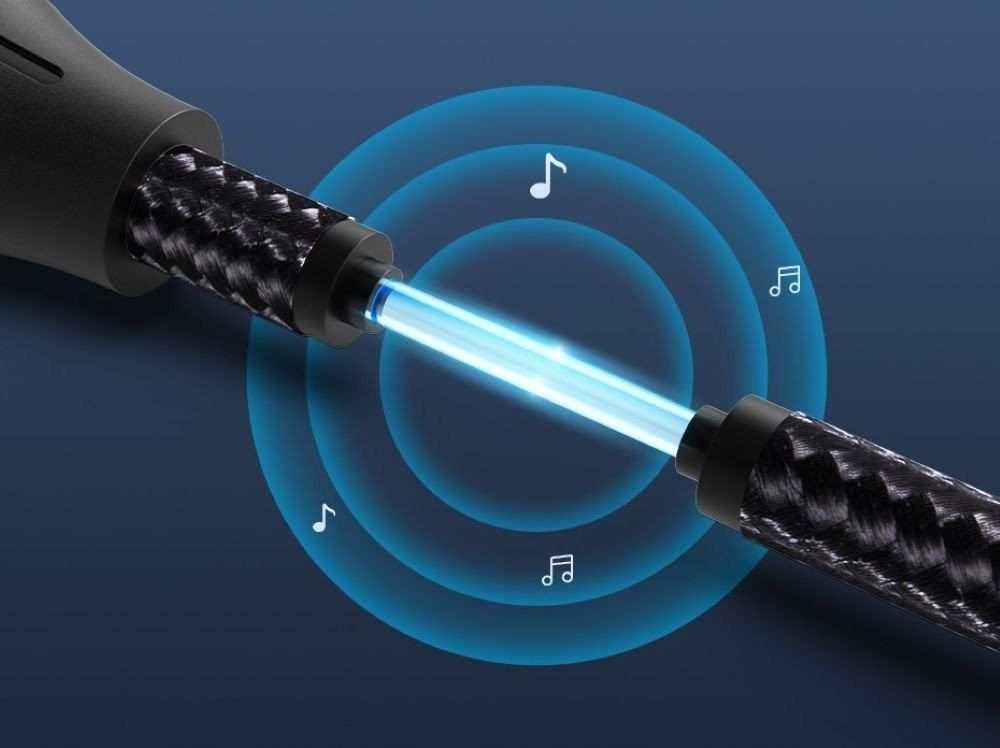 Vention Toslink optical audio cable braided 5m Black