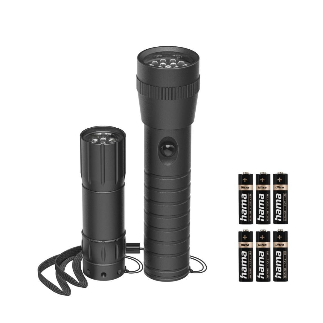 Hama FL-Duo LED zseblámpa Black (2 db) Hama FL-Duo LED zseblámpa Black (2 db)