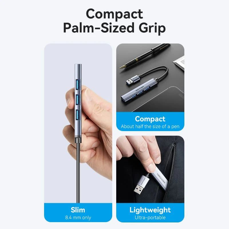 Vention 4-in-1 USB 3.0 Mini Hub Vention 4-in-1 USB 3.0 Mini Hub