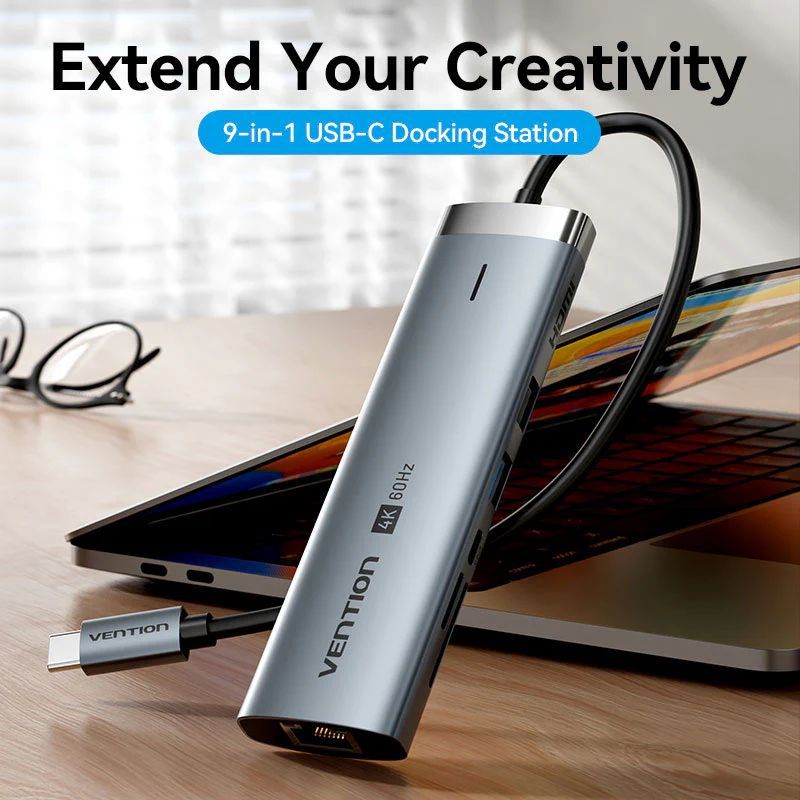 Vention 9-in-1 USB-C Docking Station Vention 9-in-1 USB-C Docking Station