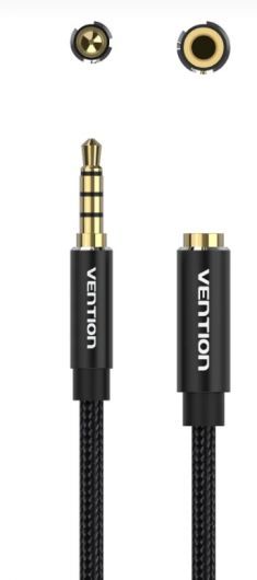 Vention 3,5mm Jack to 3,5mm Jack Extension Cable 5m Black
