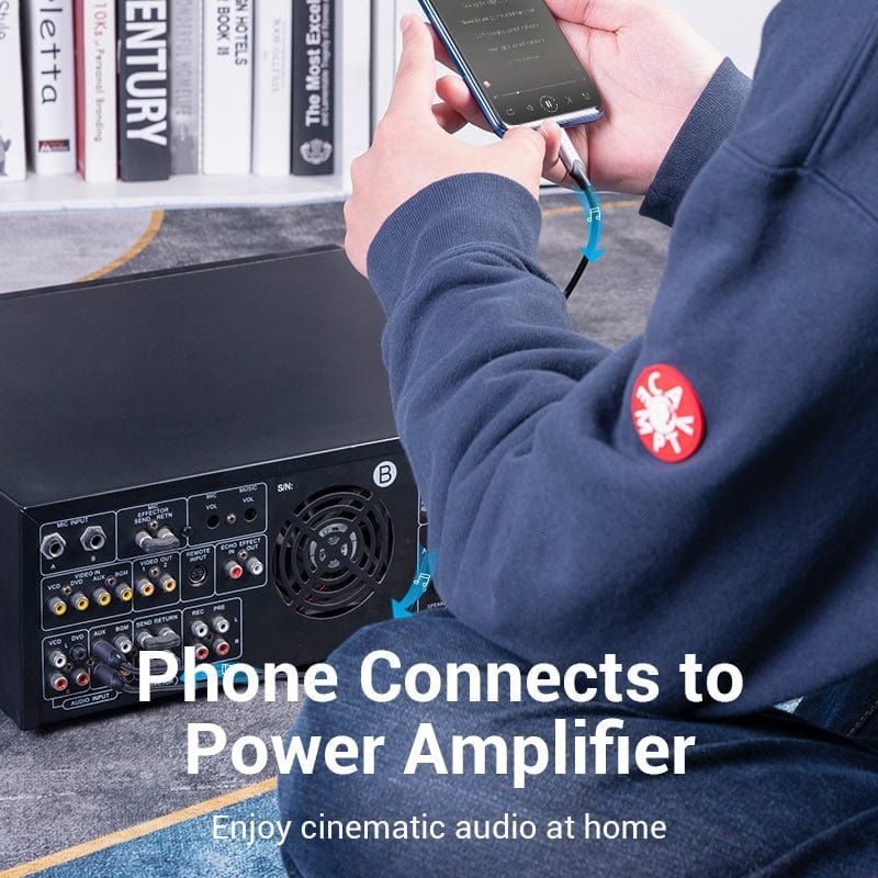 Vention USB-C to 2RCA male audio cable 2m Black