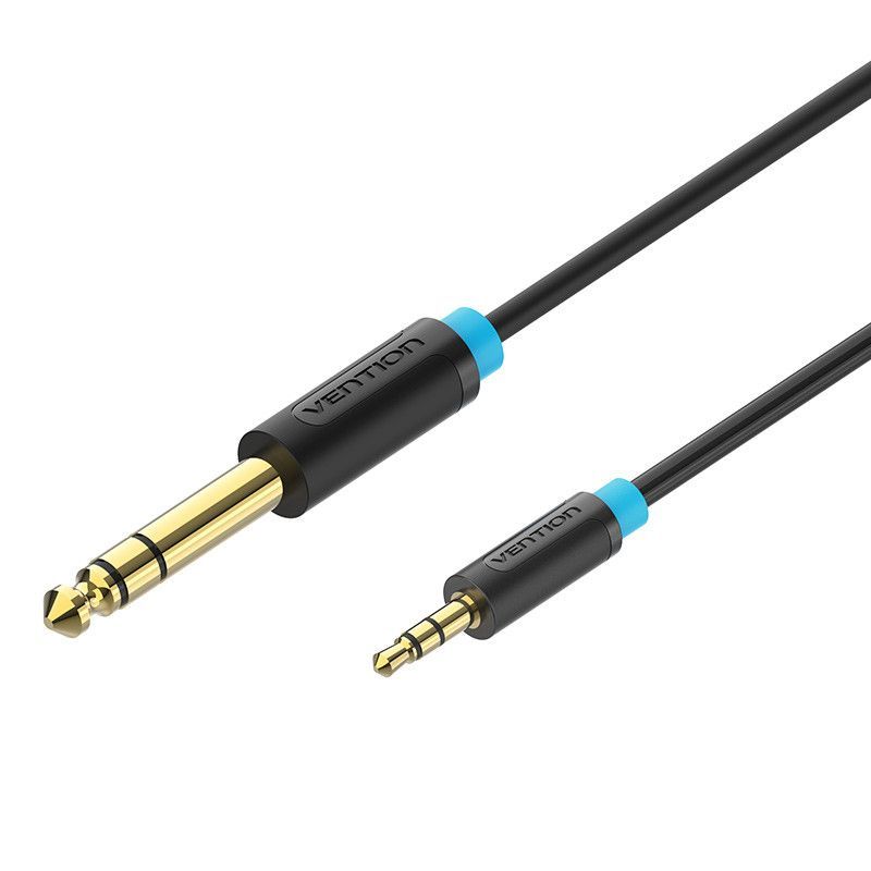Vention 6,35mm Jack to 3,5mm Jack Cable 2m Black