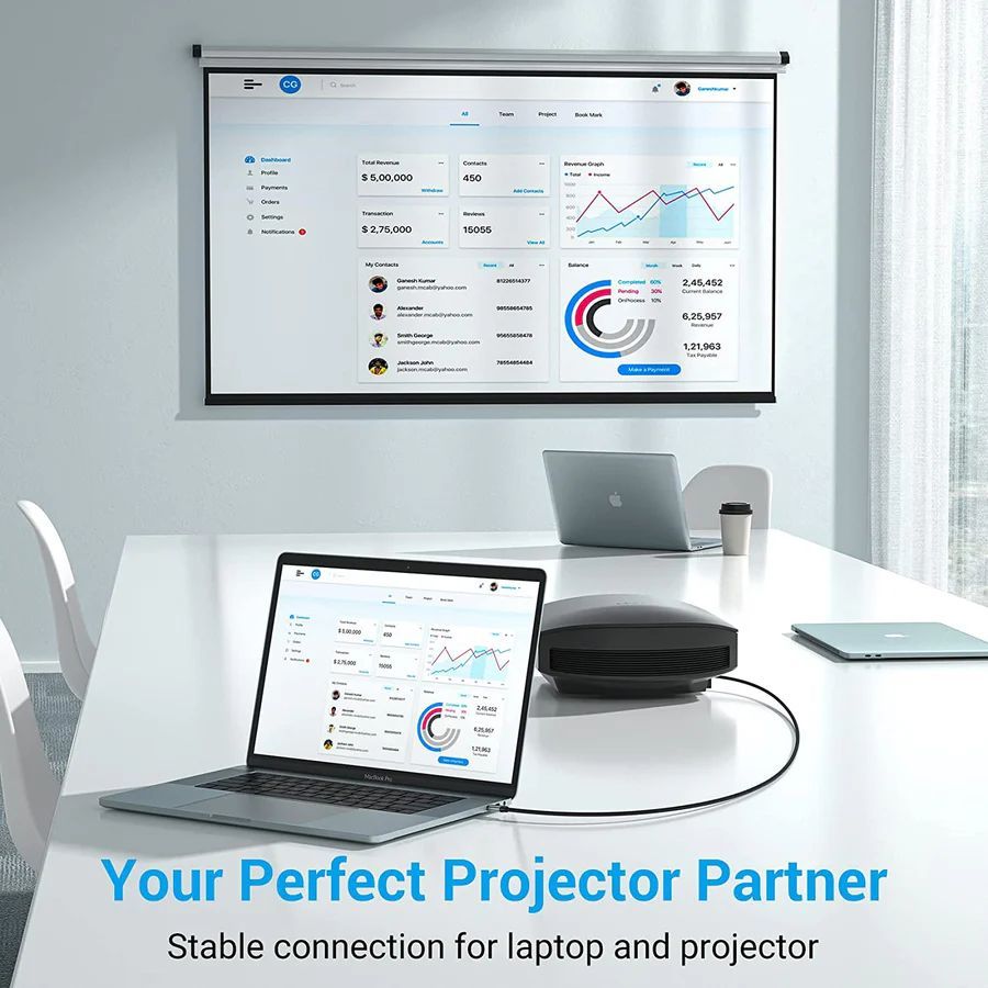 Vention USB-C To HDMI Cable 2m Black Vention USB-C To HDMI Cable 2m Black