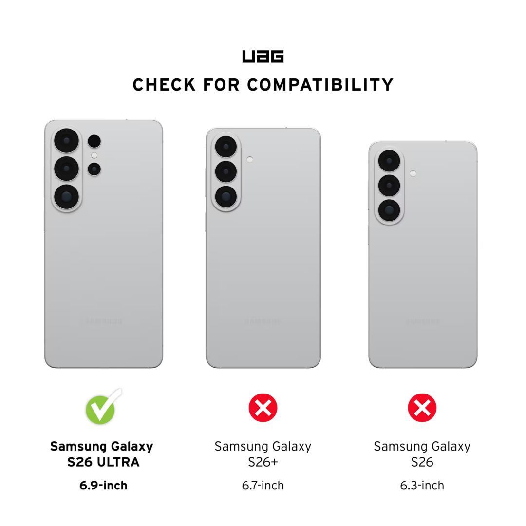 UAG Dot case for Samsung Galaxy S26 Ultra True Clear Ice/Ash