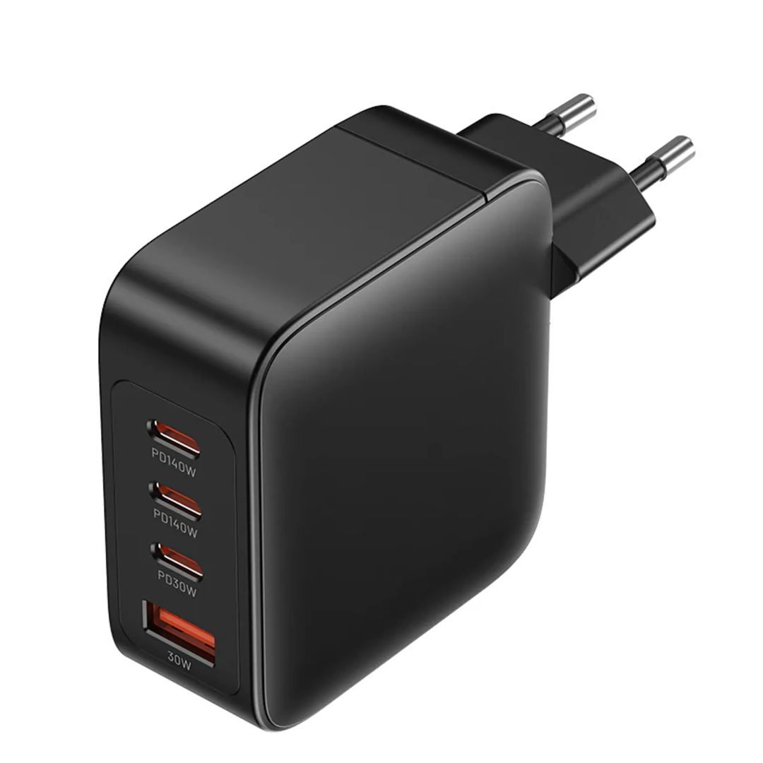 Vention 4-Port USB Gan Charger Black Vention 4-Port USB Gan Charger Black