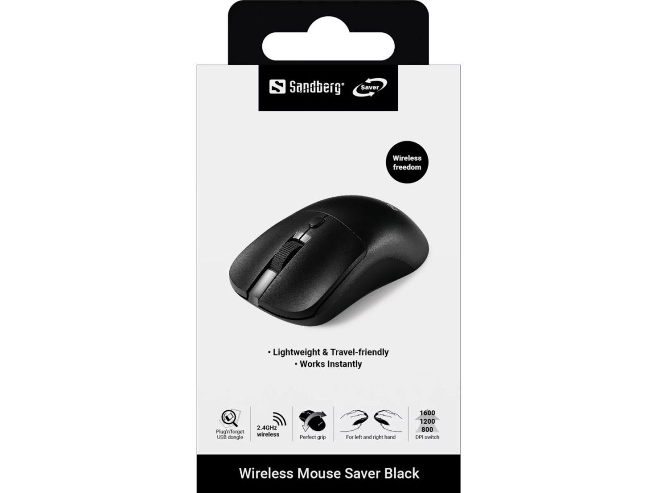 Sandberg Saver Wireless Mouse Black