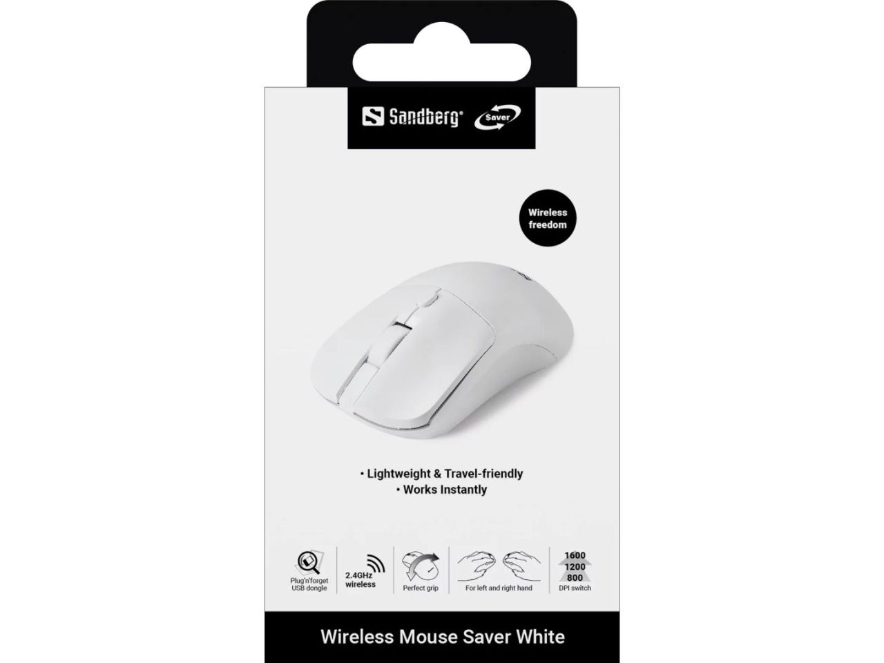 Sandberg Saver Wireless Mouse White