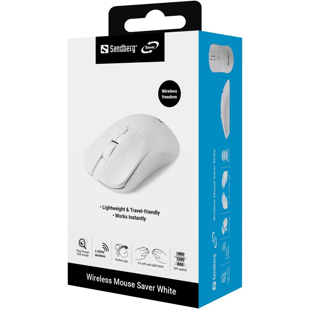 Sandberg Saver Wireless Mouse White
