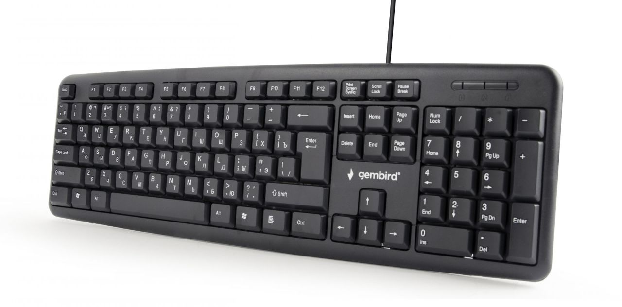 Gembird KB-U-103 Standard keyboard Black RU Gembird KB-U-103 Standard keyboard Black RU