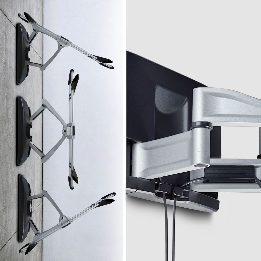 Startech Heavy-Duty Articulating TV Wall Mount 32"-100" Black/Silver