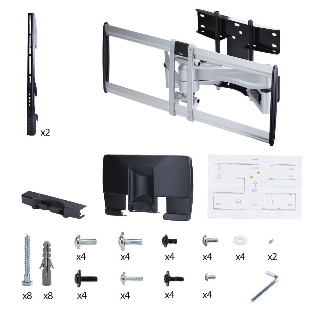 Startech Heavy-Duty Articulating TV Wall Mount 32"-100" Black/Silver