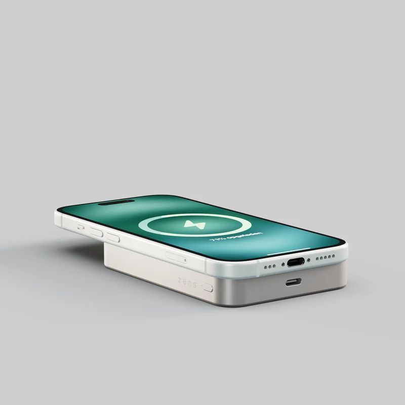 Zens Pro 1 10000mAh Powerbank White Zens Pro 1 10000mAh Powerbank White