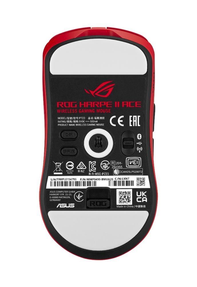 Asus ROG Harpe II Ace Gaming Wireless Bluetooth Mouse Red Asus ROG Harpe II Ace Gaming Wireless Bluetooth Mouse Red