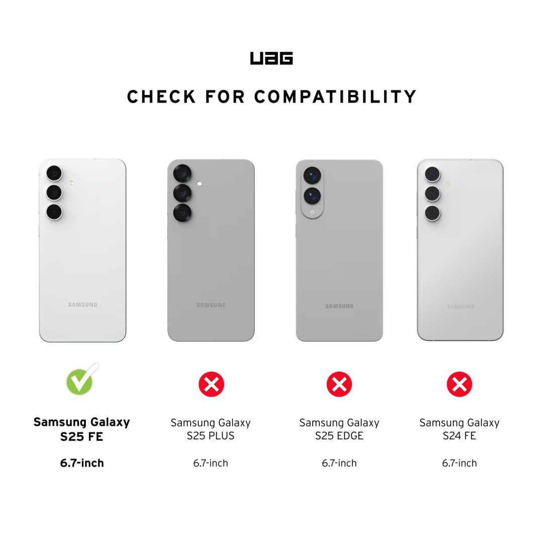 UAG Pathfinder Clear case for Samsung Galaxy S25 FE Ice/Silver