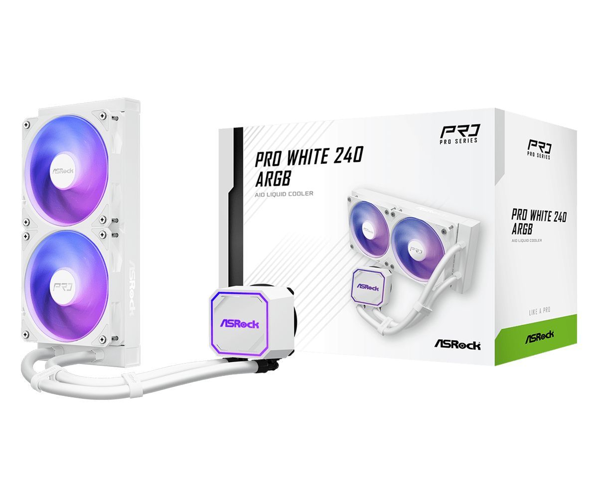 ASRock Pro White 240 ARGB CPU Cooler