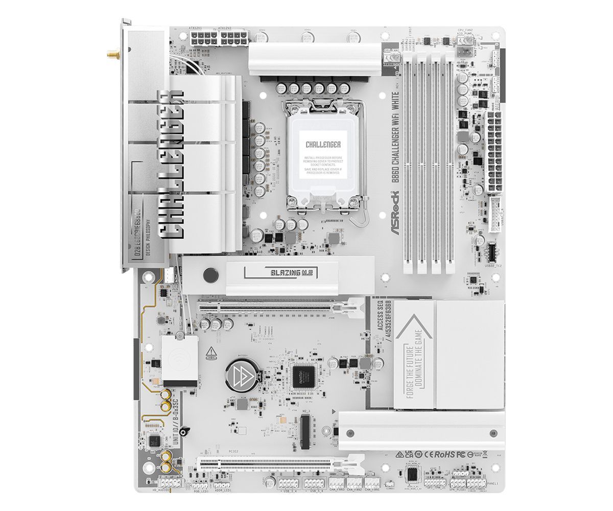 ASRock B860 CHALLENGER WIFI WHITE