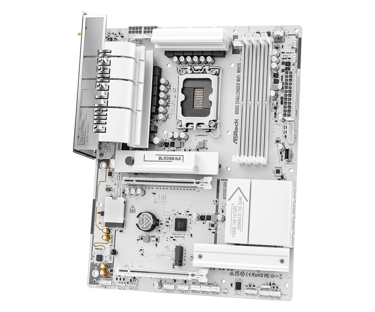 ASRock B860 CHALLENGER WIFI WHITE