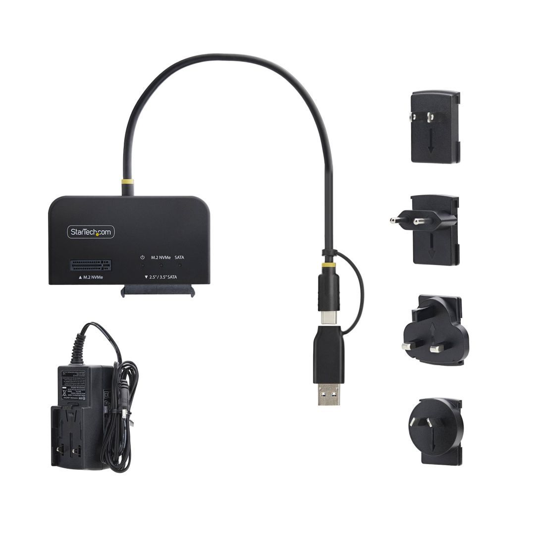 Startech USB-C/USB-A to M.2 NVMe and 2.5in/3.5in SATA Adapter