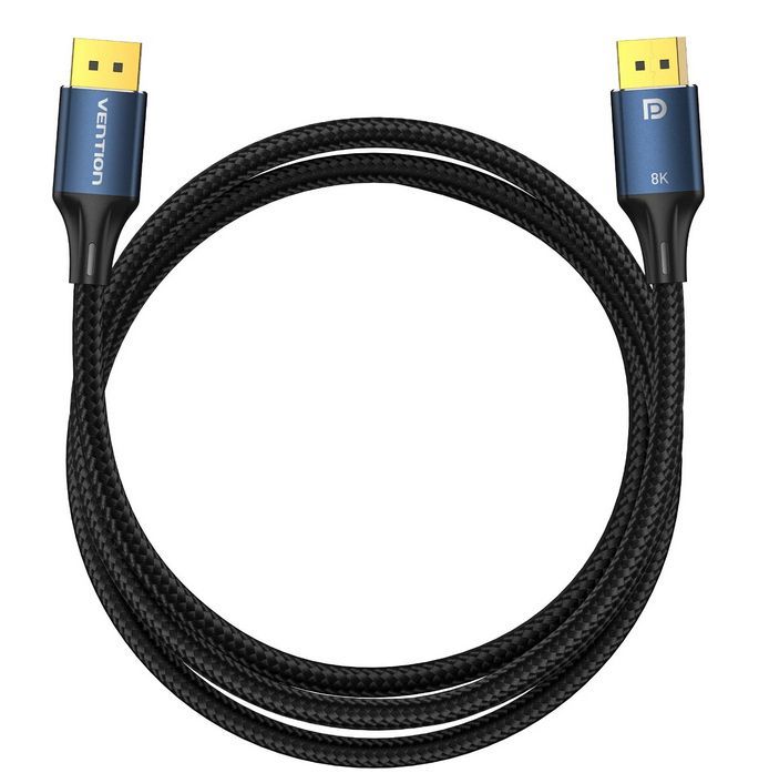Vention Displayport to Displayport Cable 1,5m Black/Blue Vention Displayport to Displayport Cable 1,5m Black/Blue