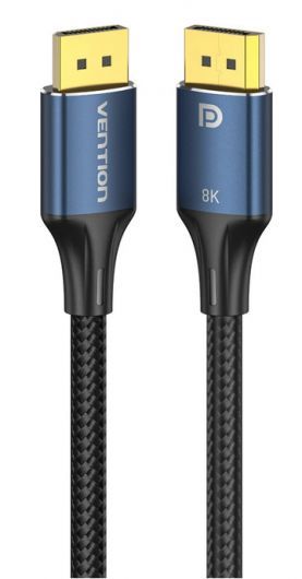 Vention Displayport to Displayport Cable 1,5m Black/Blue Vention Displayport to Displayport Cable 1,5m Black/Blue