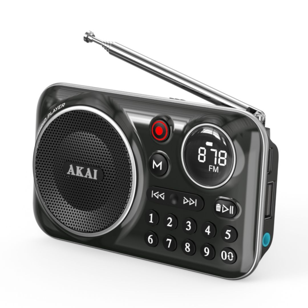 Akai APR-500BK FM Rádió Black