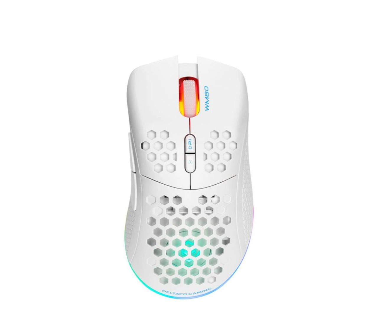 Deltaco GAM-120 WM80 Gaming Wireless Bluetooth Mouse White